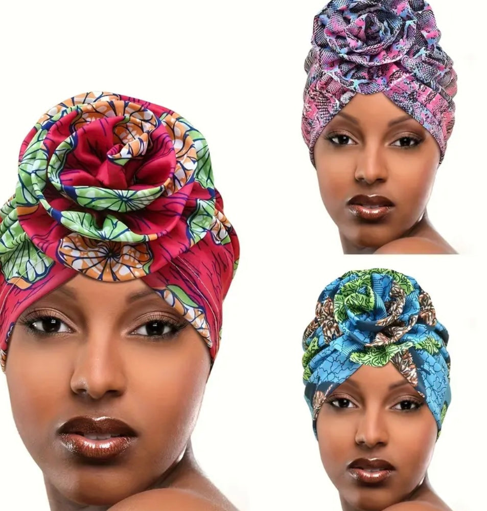 Set 4 Turbanti Bohemien da Donna