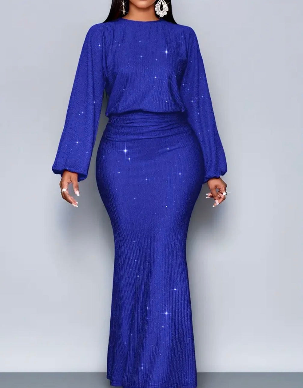 Abito midi a corpo con paillettes verdi eleganti per donne