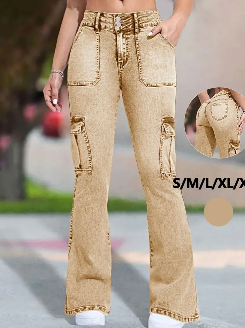 Jeans Cargo Svasati da Donna